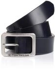 TOM TAILOR Lederg&uuml;rtel "TTEVE" 4 cm breiter Damen Lederg&uuml;rtel, kalssiches...
