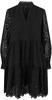 Blusenkleid Y.A.S "YASHOLI LS DRESS S. NOOS" Gr. S, N-Gr, schwarz (black) Damen