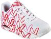 Wedgesneaker SKECHERS "UNO-SPREAD THE LOVE" Gr. 37, rot (weiß, rot) Damen Schuhe