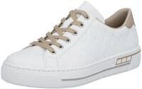 Plateausneaker RIEKER, Damen, Gr. 42, wei&szlig;, Lederimitat, Schuhe Plateausneaker,