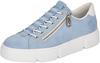 Slip-On Sneaker RIEKER Gr. 40, blau (hellblau) Damen Schuhe Plateau...