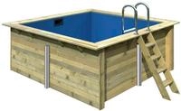 Karibu Rechteckpool "Holzpool Milano" BxLxH: 353x320x124 cm, kesseldruckimpr&auml;gniert