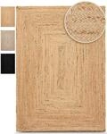 carpetfine Teppich "Nele Juteteppich Naturfaser" rechteckig 6 mm H&ouml;he geflochtener