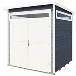 Gartenhaus WEKA "265 Gr. 3, 21 mm", grau, Fu&szlig;boden im Gartenhaus, ohne R&uuml;ck- und