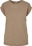 URBAN CLASSICS Kurzarmshirt "Urban Classics Damen Ladies Extended Shoulder Tee"...