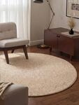 HANSE Home Teppich "Wolly 2" rund 12 mm H&ouml;he Flachgewebe, Skandi, Woll-Optik,