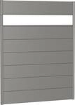 Biohort Sichtschutzelement 7 Metall-Paneele, 1 Acrylglas-Paneel und 2 Schienen, LxH: