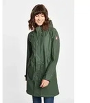 Regenmantel DERBE "Traveby_fisher", Damen, Gr. 38, gr&uuml;n (olive), Obermaterial: 100%