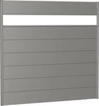 Biohort Sichtschutzelement 7 Metall-Paneele, 1 Acrylglas-Paneel und 2 Schienen, LxH: