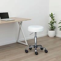 Inter Link Drehstuhl "Asra Drehhocker auf Rollen, 360 PU Sitz, Arbeitshocker" ()