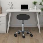 Inter Link Drehstuhl "Asra Drehhocker auf Rollen, 360 PU Sitz, Arbeitshocker" ()