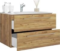 VCM Waschtisch "2-tlg. Waschplatz Waschtisch Badinos 2 Schublade" 2 Stk. tlg.