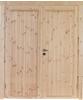 Gartenhaustür WOLFF "Knut 40" Türen Gr. 196 cm, 159 cm, beige (natur) Türen