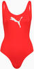 Badeanzug PUMA Gr. S, N-Gr, rot (red) Damen Badeanzüge Ocean Blue mit Logoprint vorn