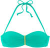 Bügel-Bandeau-Bikini-Top VENICE BEACH "Anna" Gr. 34, Cup A, grün (mint) Damen