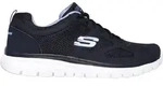 Sneaker SKECHERS "BURNS-AGOURA", Herren, Gr. 45, navy, Leder, Textil,...