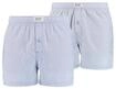 Webboxer LEVI'S "Web-Boxershorts 2er Pack", Herren, Gr. M, blau (hellblau),