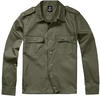 Langarmhemd BRANDIT "Herren US Shirt" Gr. M, US-Größen, grün (olive) Herren Hemden
