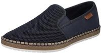 Rieker Slipper mit modischer Laufsohle in Bast-Optik