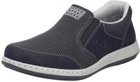 Slipper RIEKER, Herren, Gr. 42, schwarz, Nubuklederimitat, Textil, Schuhe Slipper,