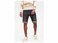 Shorts G-STAR RAW "3301 Slim 1/2" Gr. 34, N-Gr, grau (grey) Herren Hosen Shorts
