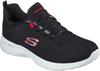 Slip-On Sneaker SKECHERS "DYNAMIGHT" Gr. 41, schwarz (schwarz, rot) Herren Schuhe