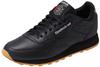 Sneaker REEBOK CLASSIC "CLASSIC LEATHER" Gr. 40, schwarz (schwarz, gum) Schuhe