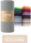 OTTO home Spannbettlaken "Physalis Basic und PREMIUM Qualit&auml;t, 100% Baumwolle,