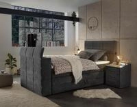 ED EXCITING DESIGN Boxspringbett "Denver" inkl. 1 bzw. 2 Bettk&auml;sten, motorisierte
