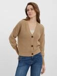 Vero Moda Strickjacke "VMLEA LS V-NECK CUFF CARDIGAN NOOS" Kunstfaser, regular...