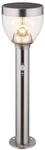 GLOBO LIGHTING LED Solarleuchte "SOLARLEUCHTE EDELSTAHL, 1XLED" LED-Modul 1 Stk.