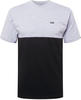 T-Shirt VANS "COLOR BLOCK" Gr. XL, schwarz (athletic heather, black) Herren Shirts