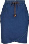 Sommerrock ALIFE & KICKIN, Damen, Gr. L, schwarz denim, 95% Baumwolle, 5% Elasthan,