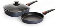 WOLL MADE IN GERMANY Pfannen-Set "Diamond Lite" Aluminiumguss Set, 1x Eckpfanne mit