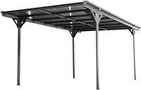 WESTMANN Einzelcarport "Flachdach" Aluminium 280 cm Anthrazit aus Aluminium,