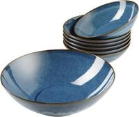 M&Auml;SER Servierschale "Ossia" 7 Stk. aus Steinzeug Salat-Set, Vintage-Charakter