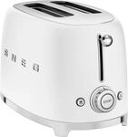 Smeg Toaster "TSF01WHMEU" 2 kurze Schlitze 950 W