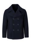 Wintermantel BRANDIT "Brandit Herren Pea Coat", Herren, Gr. XXL, navy, 50% Wolle, 50%