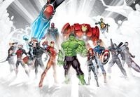 Komar Fototapete "Avengers Unite - Gr&ouml;&szlig;e 368 x 254 cm" bedruckt glatt Kinderzimmer