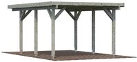 Palmako Einzelcarport "Karl" Massivholz hellgrau