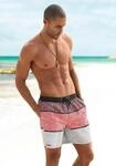 Badeshorts BENCH. "Mac", Herren, Gr. S (46/48), N-Gr, bunt (schwarz, bordeaux,...
