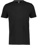 T-Shirt LERROS, Herren, Gr. XL (54), schwarz, Single Jersey, Obermaterial: 100%