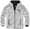 Anorak BRANDIT "Brandit Herren Teddyfleece Worker Jacket" Gr. L, weiß (white) Herren