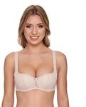 Dirndl-BH SUSA "Wiesn Zauber", Damen, Gr. 90, Cup C, beige (pure beige), Spitze,