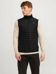Steppweste JACK & JONES "JJEMULTI BODYWARMER COLLAR NOOS", Herren, Gr. S, schwarz,