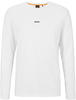 Langarmshirt BOSS ORANGE "TChark" Gr. M, weiß (white) Herren Shirts T-Shirts...