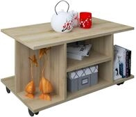 VCM Couchtisch "Holz Sofatisch Couchtisch Rollen Findula" 1 Stk. tlg.