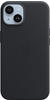 APPLE Handyhülle "iPhone 14 Leather MagSafe" Hüllen Gr. iPhone 14, schwarz