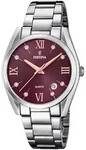 Quarzuhr FESTINA "Boyfriend Collection", silber (silberfarben, weinrot),