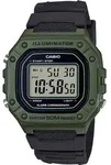 Chronograph, schwarz (khaki, schwarz), CASIO TIMELESS COLLECTION, Armbanduhren,